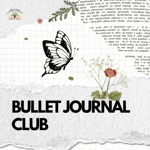 scrapbooking image. text reads "bullet journal club"