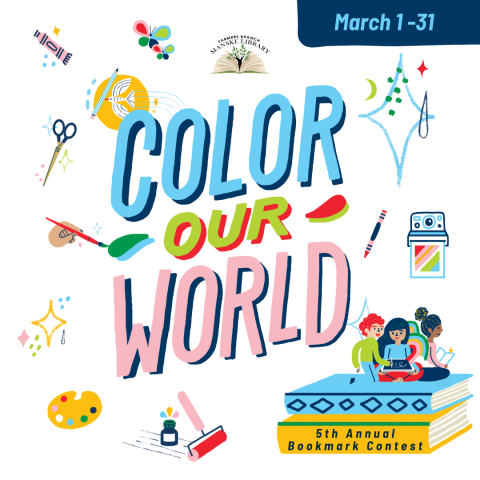 colorful text reading Color Our World March 1-31