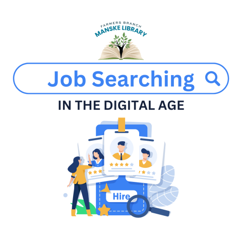 Graphic promoting "Job Searching in the Digital Age."