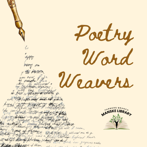 Vintage Style Fountain Pen with Spilled Ink graphic for "Poetry Word Weavers"