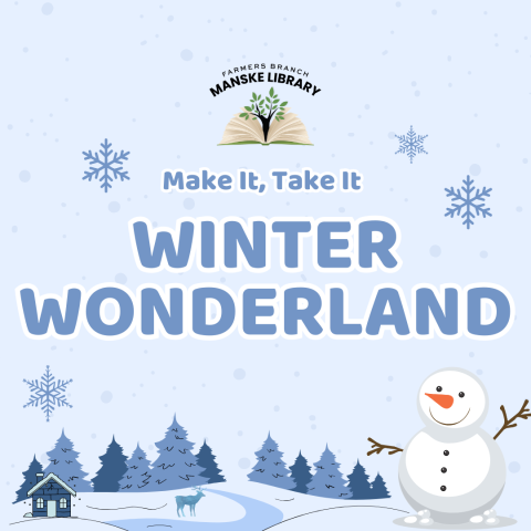 Winter wonderland graphic for "Make It Take It"