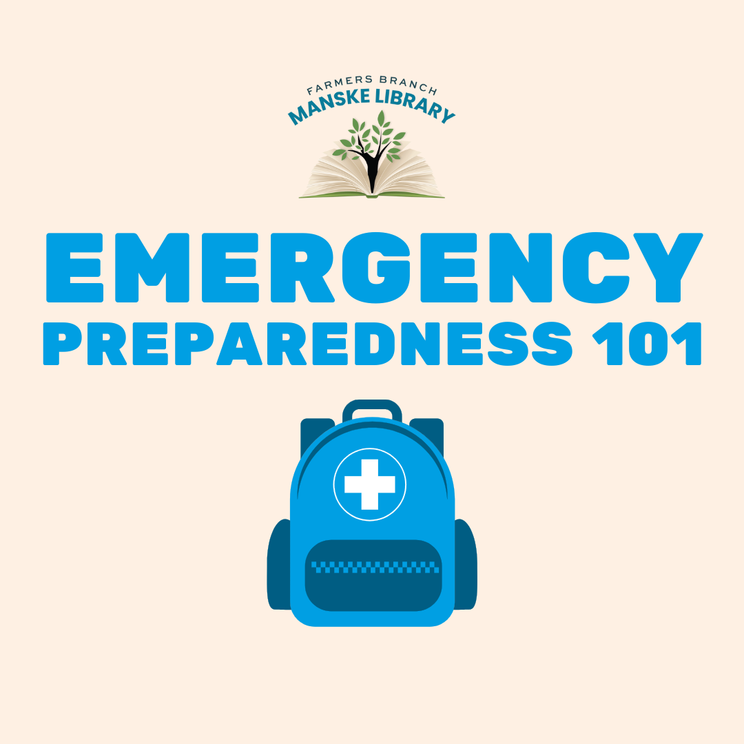 Image promotion Emergency Preparedness 101 featuring a graphic of an emergency kit.